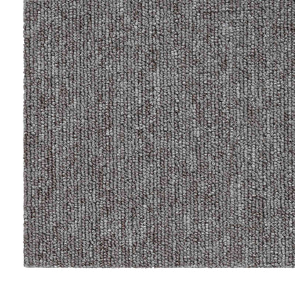 vidaXL Carpet Tile Brown 50 x 50 cm 36 pcs PP and Bitumen