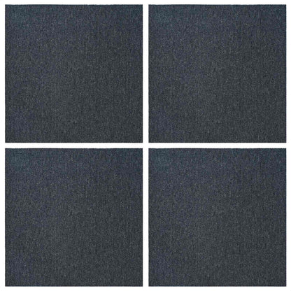 vidaXL Carpet Tile Blue Grey 50 x 50 cm 4 pcs PP and Bitumen
