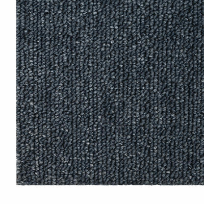 vidaXL Carpet Tile Blue Grey 50 x 50 cm 20 pcs PP and Bitumen