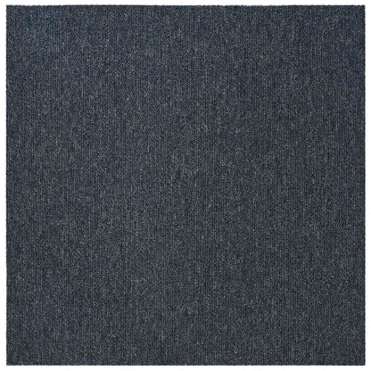 vidaXL Carpet Tile Blue Grey 50 x 50 cm 20 pcs PP and Bitumen