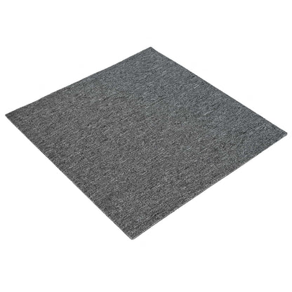 vidaXL Carpet Tile Medium Grey 50 x 50 cm 36 pcs PP and Bitumen