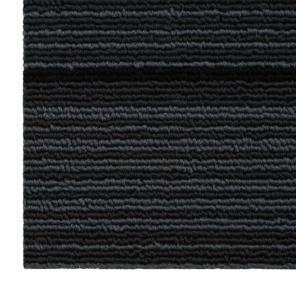 vidaXL Carpet Tile Striped Light Grey 50 x 50 cm 4 pcs PP and Bitumen