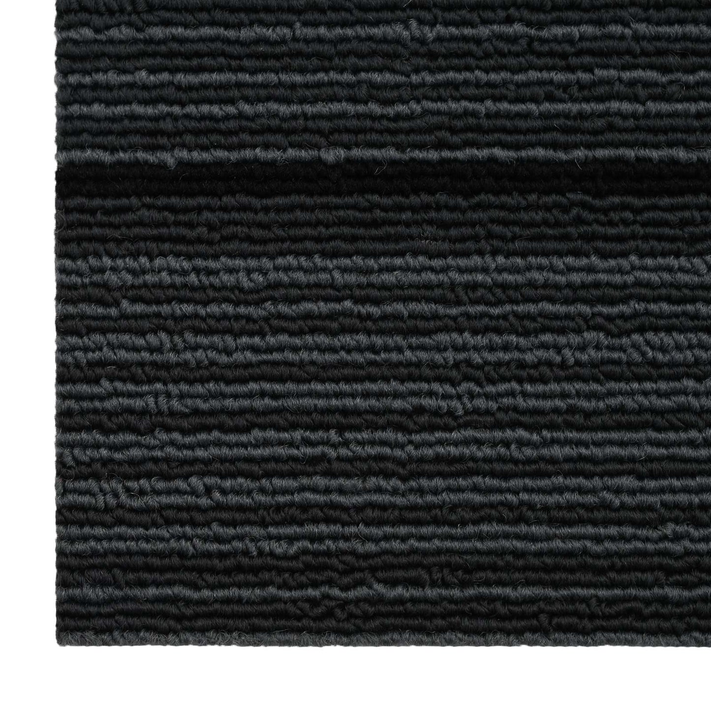 vidaXL Carpet Tile Striped Light Grey 50 x 50 cm 20 pcs PP and Bitumen