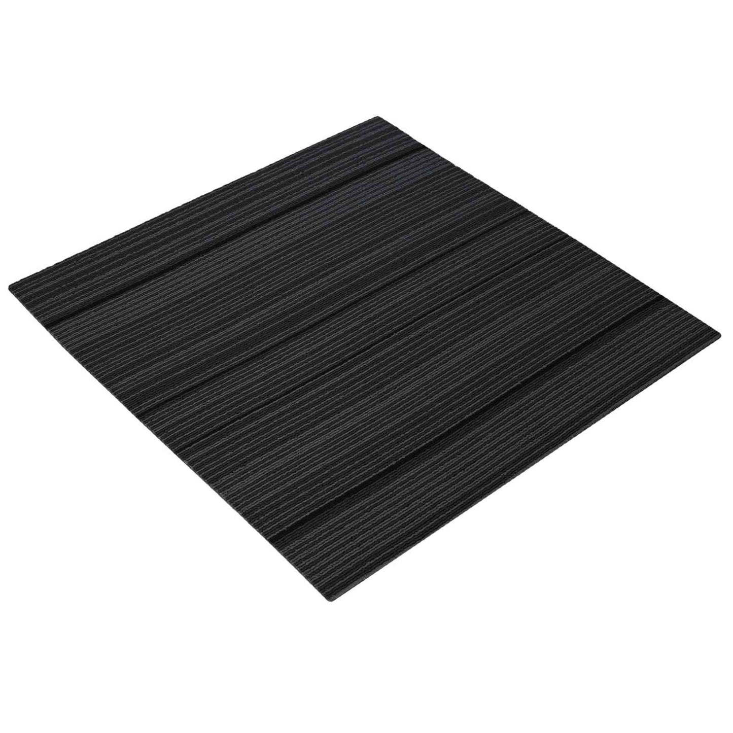 vidaXL Carpet Tile Striped Light Grey 50 x 50 cm 20 pcs PP and Bitumen
