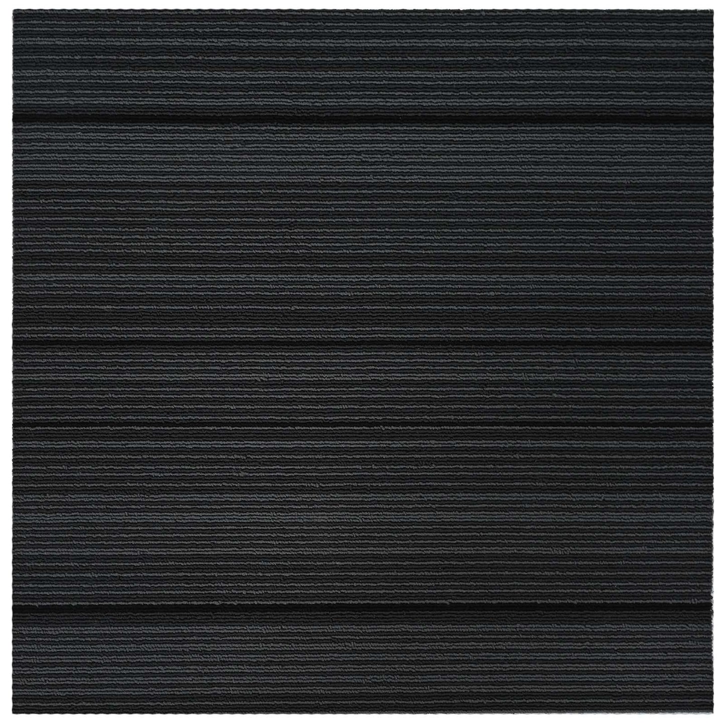 vidaXL Carpet Tile Striped Light Grey 50 x 50 cm 20 pcs PP and Bitumen