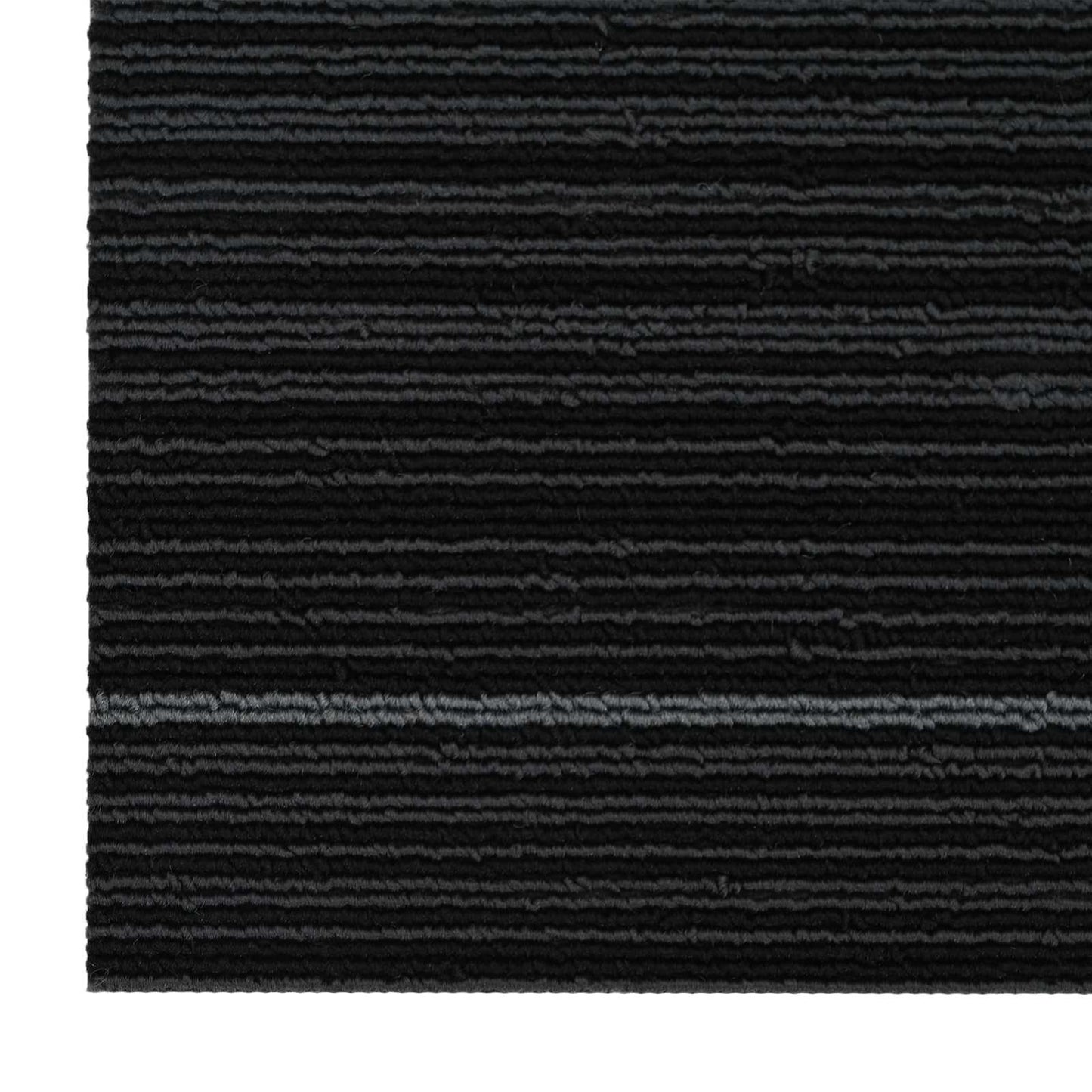 vidaXL Carpet Tile Striped Dark Grey 50 x 50 cm 4 pcs PP and Bitumen