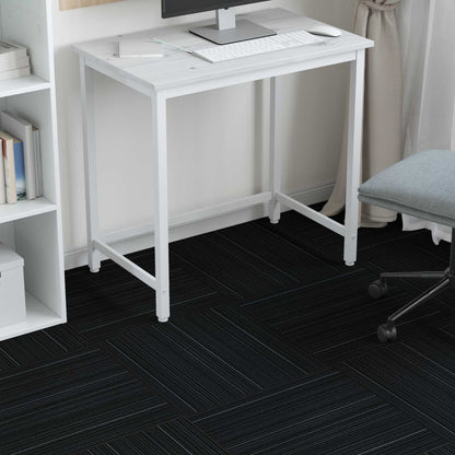 vidaXL Carpet Tile Striped Dark Grey 50 x 50 cm 4 pcs PP and Bitumen