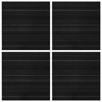 vidaXL Carpet Tile Striped Dark Grey 50 x 50 cm 4 pcs PP and Bitumen