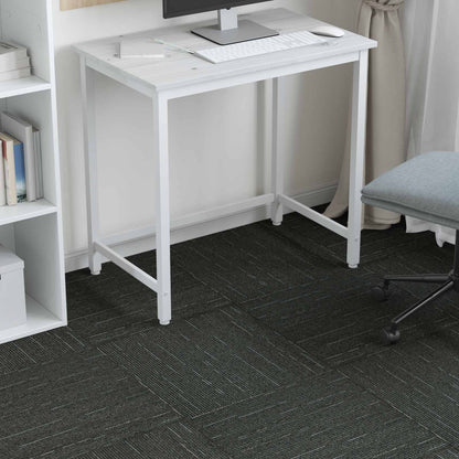 vidaXL Carpet Tile Striped Light Green 50 x 50 cm 20 pcs