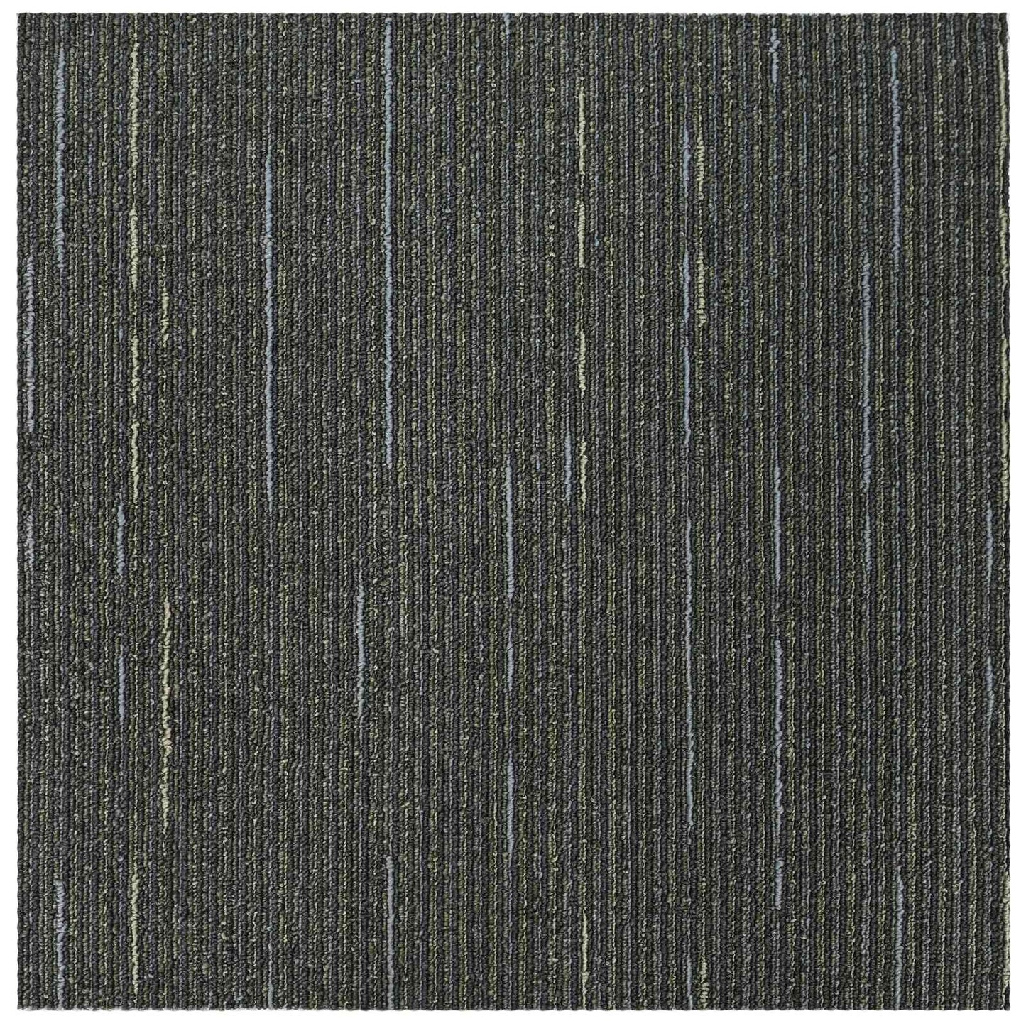 vidaXL Carpet Tile Striped Light Green 50 x 50 cm 20 pcs