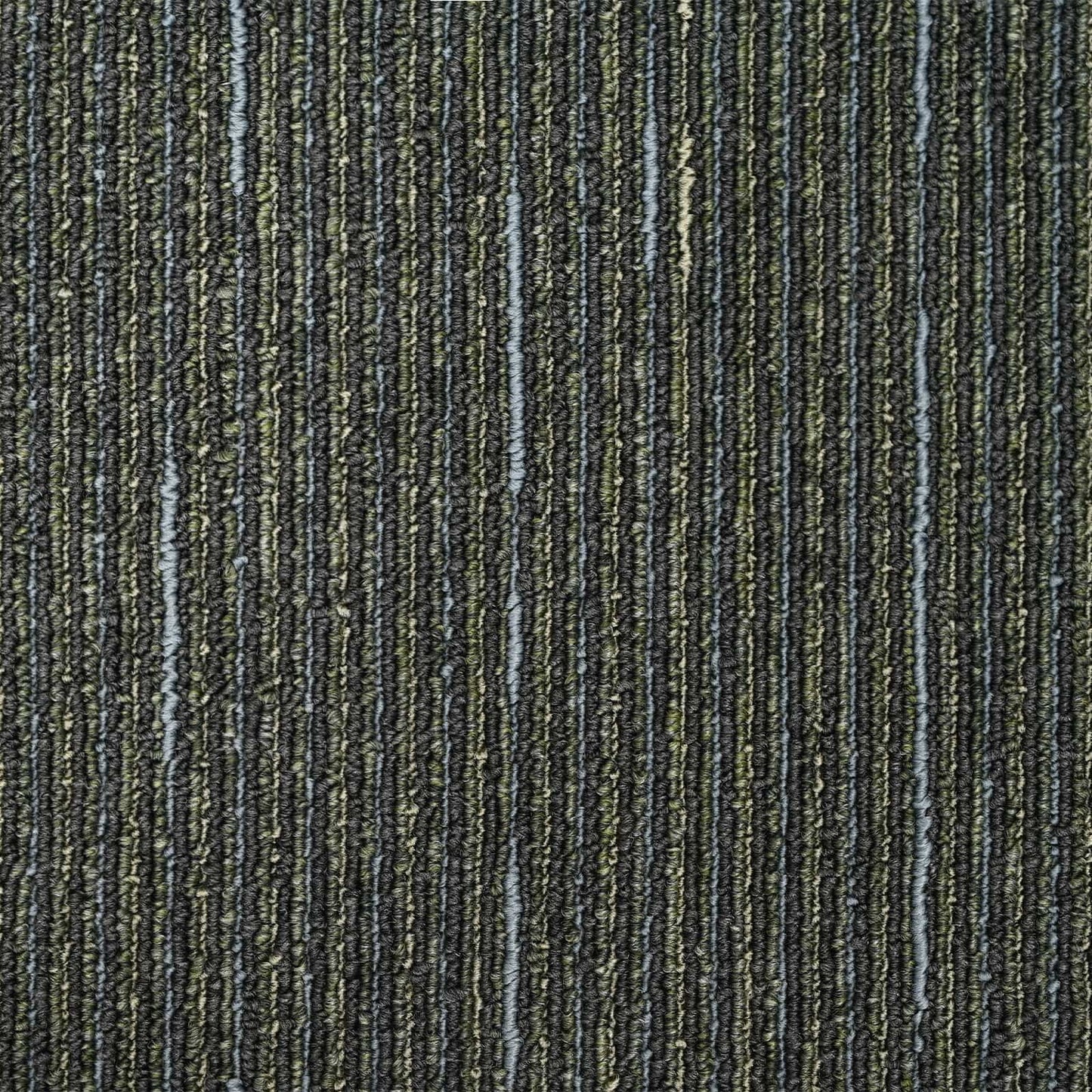 vidaXL Carpet Tile Striped Light Green 50 x 50 cm 36 pcs