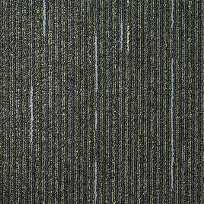 vidaXL Carpet Tile Striped Light Green 50 x 50 cm 36 pcs