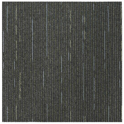 vidaXL Carpet Tile Striped Light Green 50 x 50 cm 36 pcs
