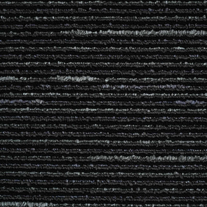 vidaXL Carpet Tile Striped Black 50 x 50 cm 36 pcs PP and Bitumen