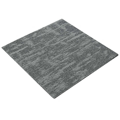 vidaXL Carpet Tile Rock Grey 50 x 50 cm 20 pcs PP and Bitumen