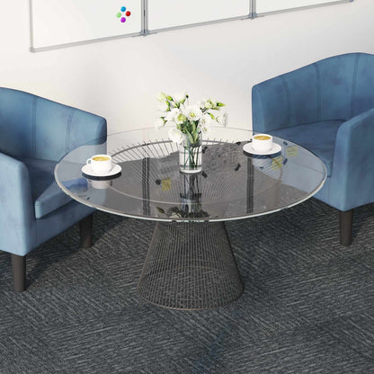 vidaXL Carpet Tile Sky Grey 50 x 50 cm 4 pcs PP and Bitumen