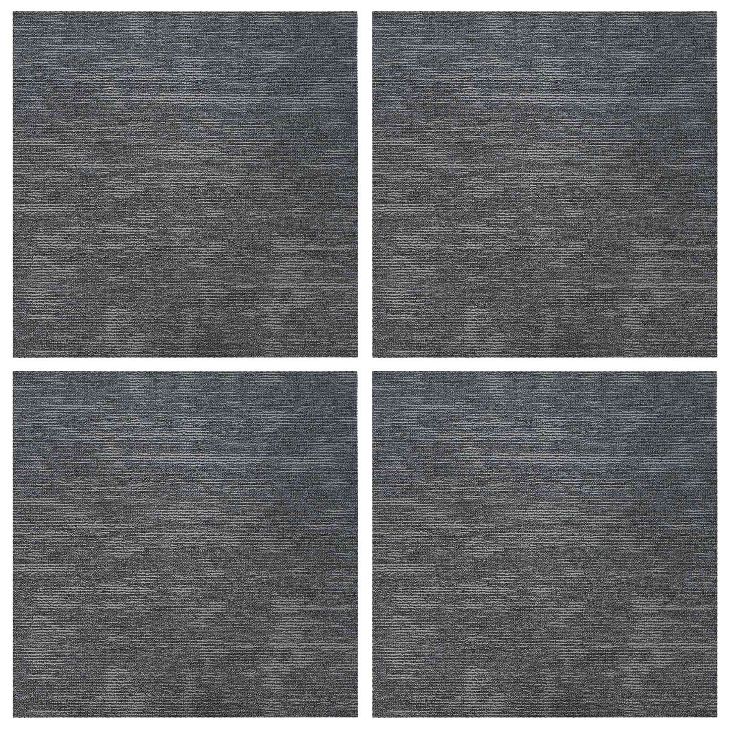vidaXL Carpet Tile Sky Grey 50 x 50 cm 4 pcs PP and Bitumen