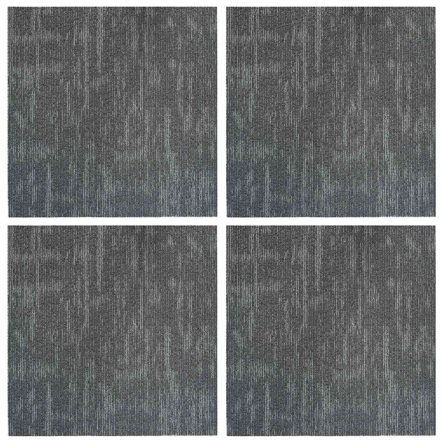 vidaXL Carpet Tile Concrete Grey 50 x 50 cm 4 pcs PP and Bitumen