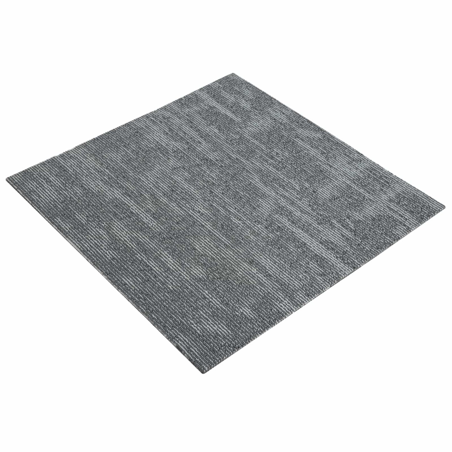vidaXL Carpet Tile Concrete Grey 50 x 50 cm 20 pcs PP and Bitumen