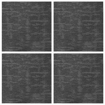 vidaXL Carpet Tile Charcoal Grey 50 x 50 cm 4 pcs PP and Bitumen