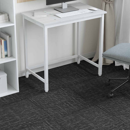 vidaXL Carpet Tile Charcoal Grey 50 x 50 cm 20 pcs PP and Bitumen