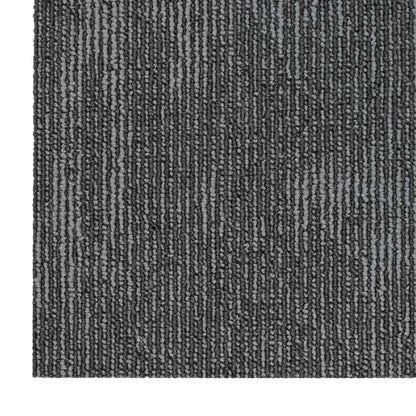 vidaXL Carpet Tile Charcoal Grey 50 x 50 cm 36 pcs PP and Bitumen