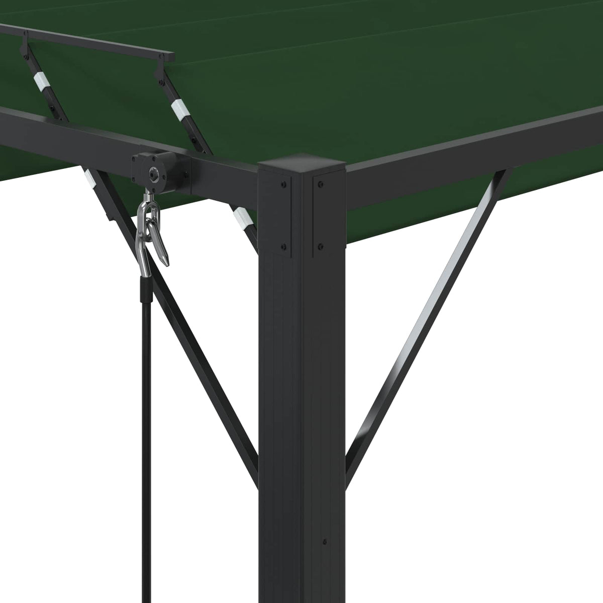 vidaXL Gazebo with Louvered Roof 3 x 3 x 2.14 m Green