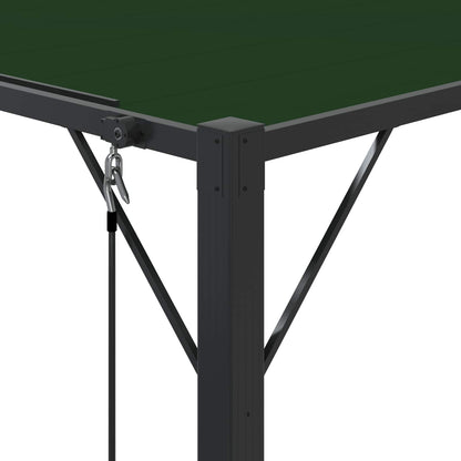 vidaXL Gazebo with Louvered Roof 3 x 3 x 2.14 m Green
