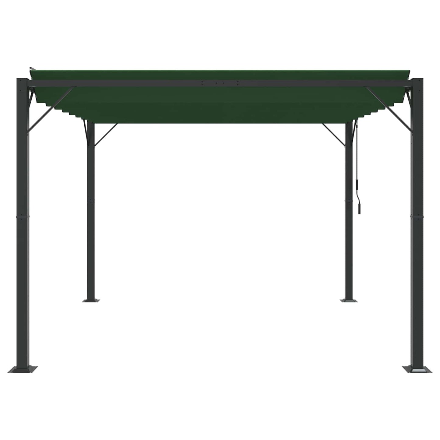 vidaXL Gazebo with Louvered Roof 3 x 3 x 2.14 m Green