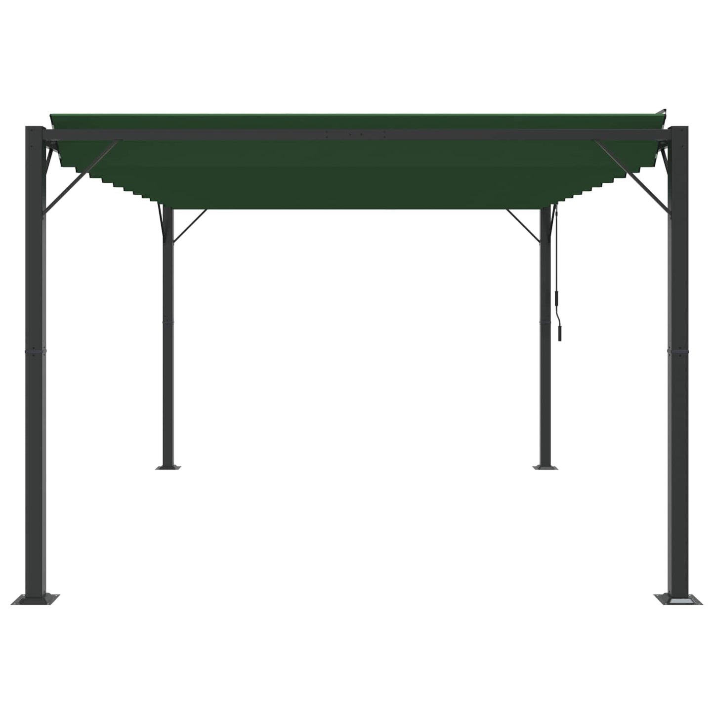 vidaXL Gazebo with Louvered Roof Green 3 x 4 x 2.14 m