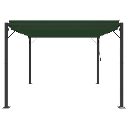 vidaXL Gazebo with Louvered Roof Green 3 x 4 x 2.14 m