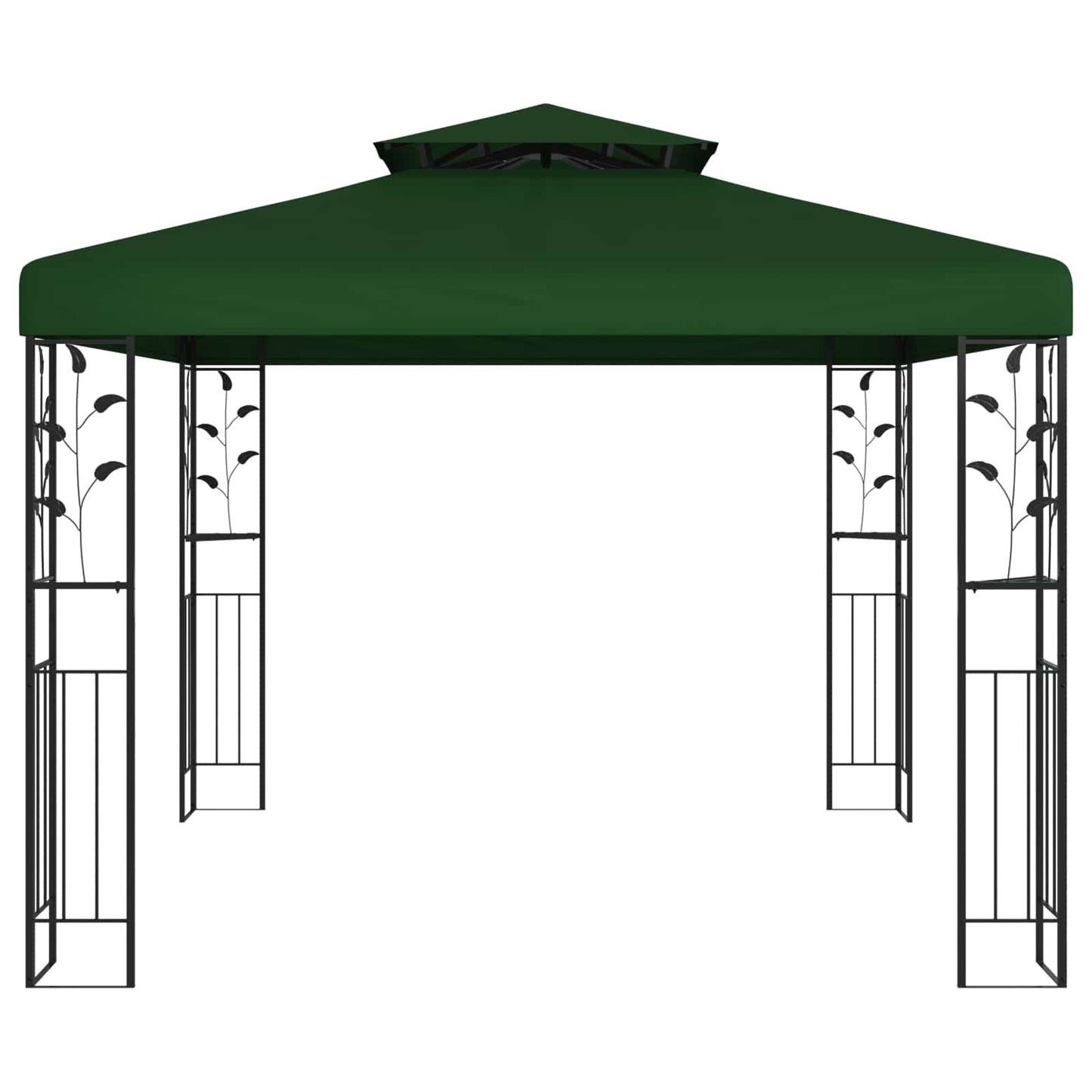 vidaXL Gazebo 3 x 3 x 2.68 m Green Polyester and Steel