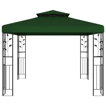 vidaXL Gazebo 3 x 3 x 2.68 m Green Polyester and Steel