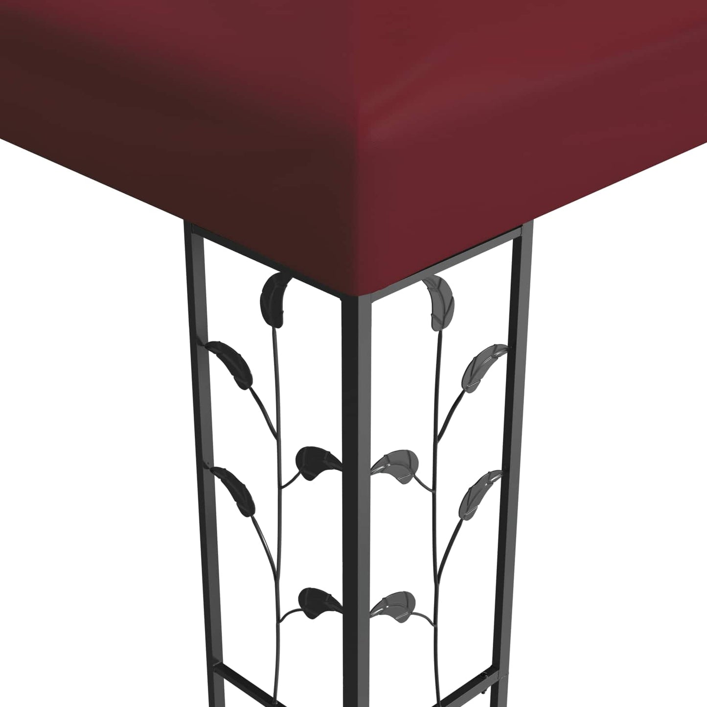 vidaXL Gazebo 3.97 x 2.96 x 2.68 m Wine Red Polyester and Steel