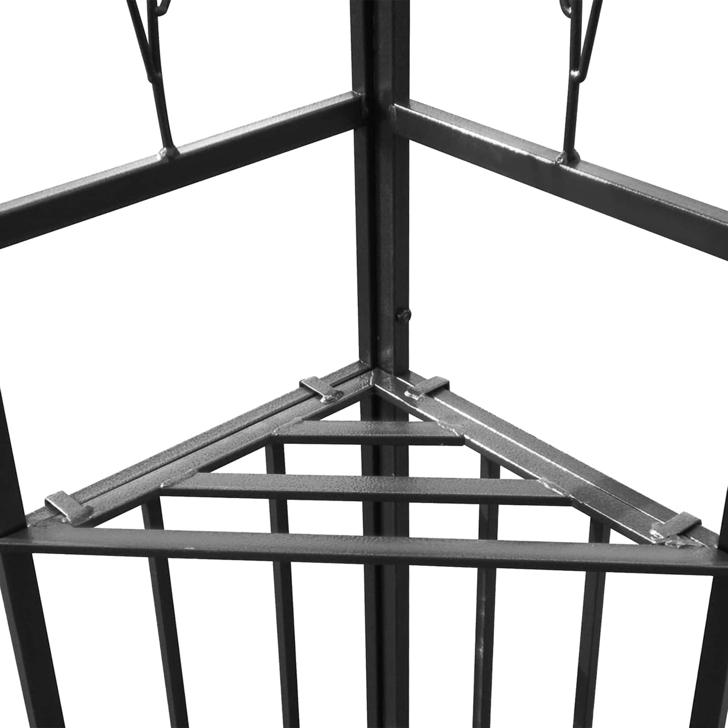vidaXL Gazebo 3.97 x 2.96 x 2.68 m Wine Red Polyester and Steel