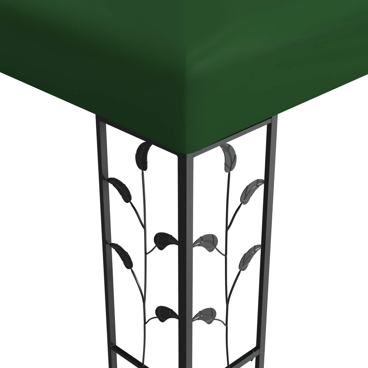 vidaXL Gazebo 3.97 x 2.96 x 2.68 m Green Polyester and Steel