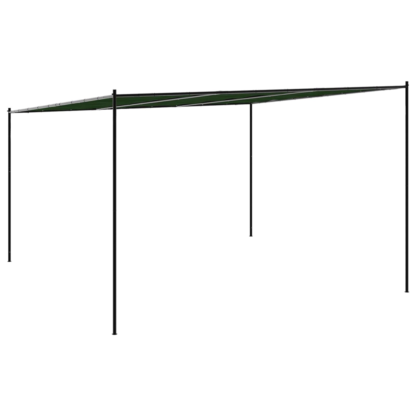 vidaXL Gazebo 4 x 3.98 x 2.67 m Green Polyester and Steel