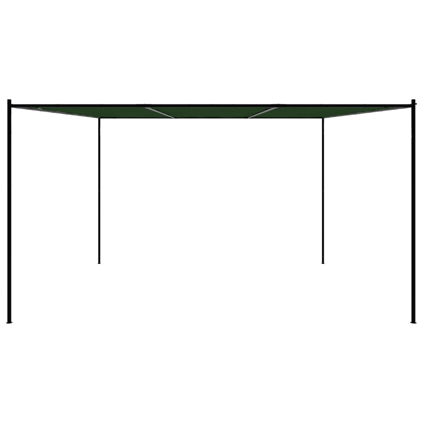 vidaXL Gazebo 4 x 3.98 x 2.67 m Green Polyester and Steel