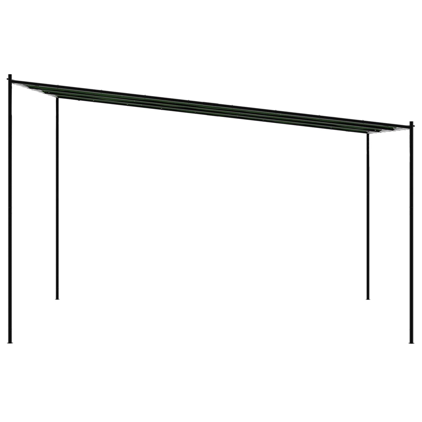 vidaXL Gazebo 4 x 3.98 x 2.67 m Green Polyester and Steel