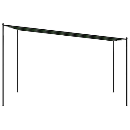 vidaXL Gazebo 4 x 3.98 x 2.67 m Green Polyester and Steel