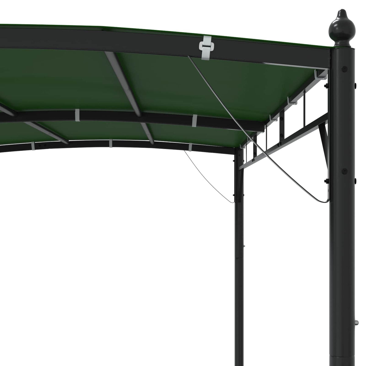 vidaXL Gazebo 3 x 3 x 2.55 m Green Powder-Coated Steel and Fabric