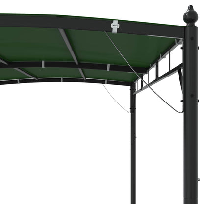 vidaXL Gazebo 3 x 3 x 2.55 m Green Powder-Coated Steel and Fabric