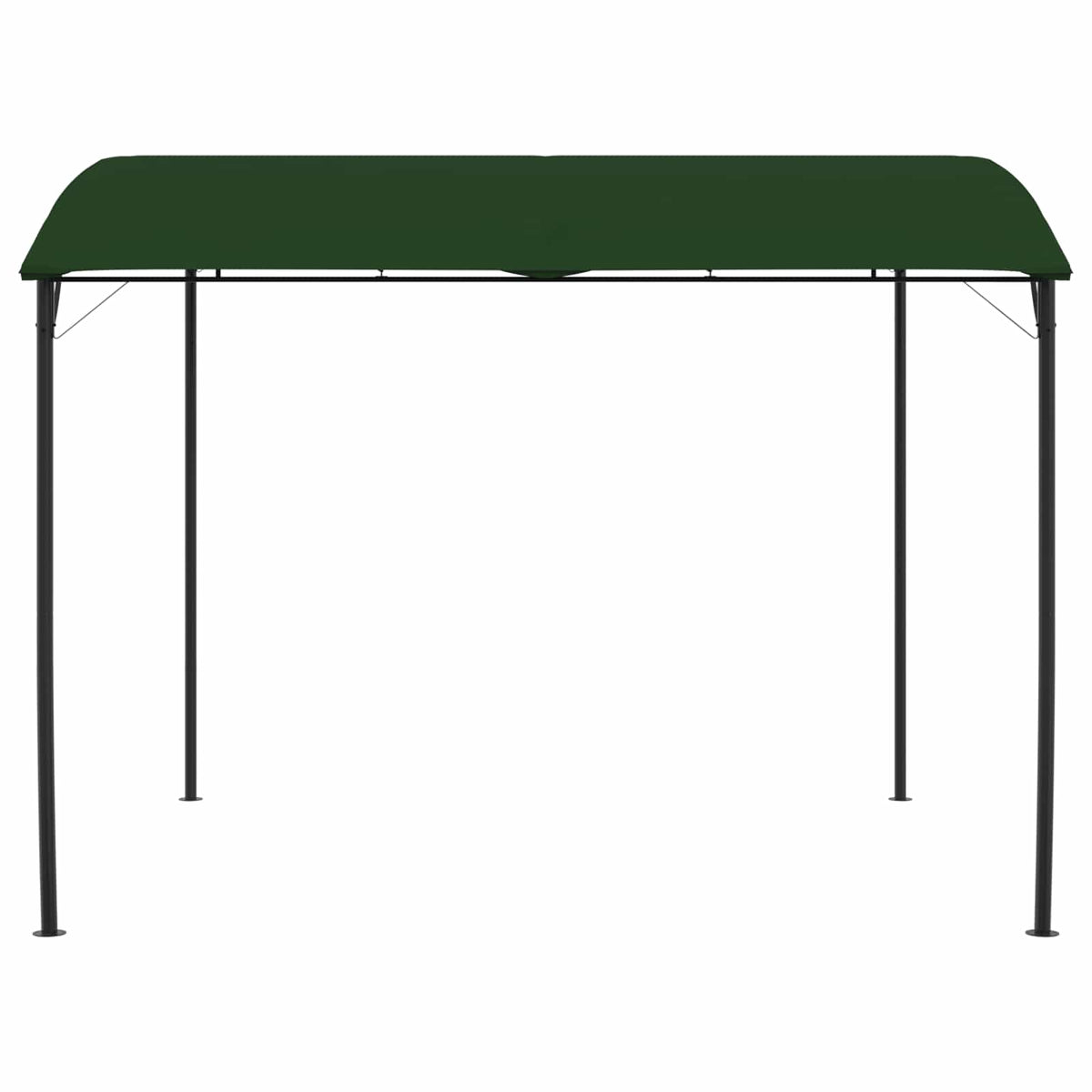 vidaXL Gazebo 3 x 3 x 2.55 m Green Powder-Coated Steel and Fabric