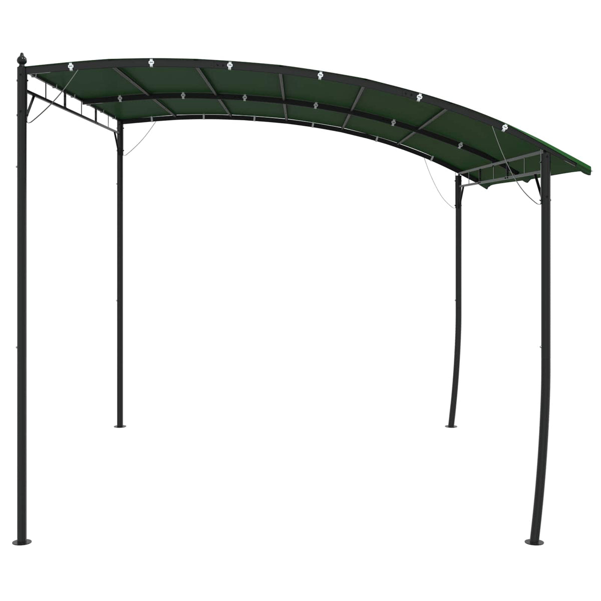 vidaXL Gazebo 3 x 3 x 2.55 m Green Powder-Coated Steel and Fabric
