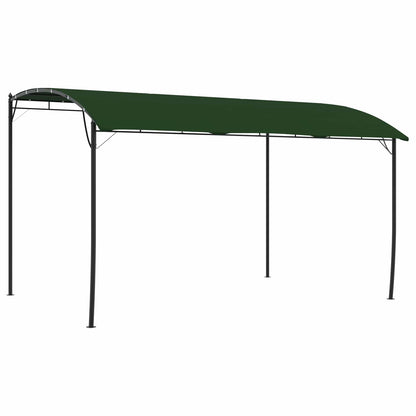 vidaXL Gazebo 4 x 3 x 2.55 m Green Powder-Coated Steel and Fabric