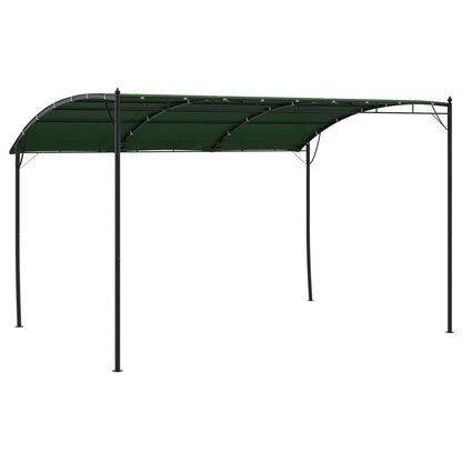 vidaXL Gazebo 4 x 3 x 2.55 m Green Powder-Coated Steel and Fabric