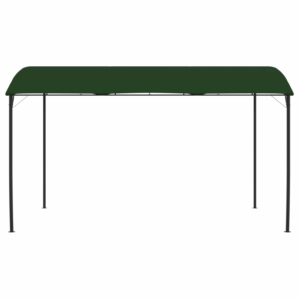 vidaXL Gazebo 4 x 3 x 2.55 m Green Powder-Coated Steel and Fabric