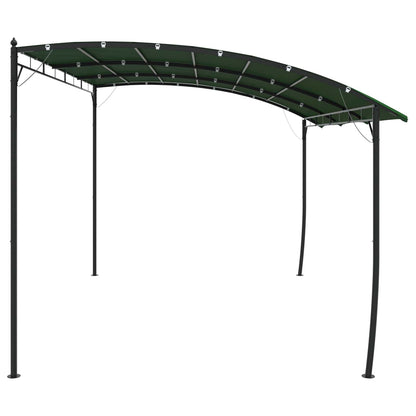 vidaXL Gazebo 4 x 3 x 2.55 m Green Powder-Coated Steel and Fabric