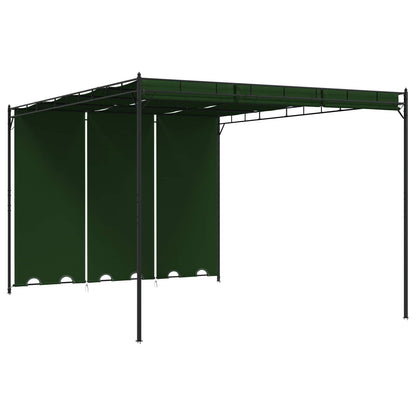 vidaXL Gazebo 4 x 3 x 2.3 m Green Polyester and Steel