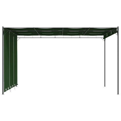 vidaXL Gazebo 4 x 3 x 2.3 m Green Polyester and Steel